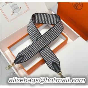 Buy Fashionable Hermes Canvas Bag Strap 5x85cm H1037 Black/Others/Gold 2025