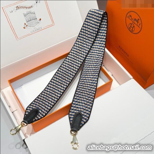 Buy Fashionable Hermes Canvas Bag Strap 5x85cm H1037 Black/Others/Gold 2025
