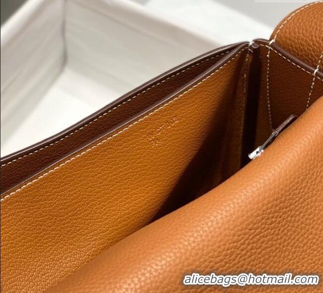 Top Quality Hermes Steve Light Junior Messenger Bag in Grained Calfskin H1066 2025 (Half Handmade)