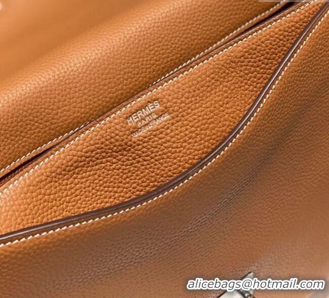 Top Quality Hermes Steve Light Junior Messenger Bag in Grained Calfskin H1066 2025 (Half Handmade)