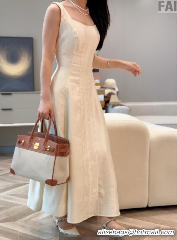 Top Grade Hermes Birkin 30cm Bag in Canvas and Swift Calfskin with Gold Hardware H1069 Brown/White 2025 (Half Handmade)