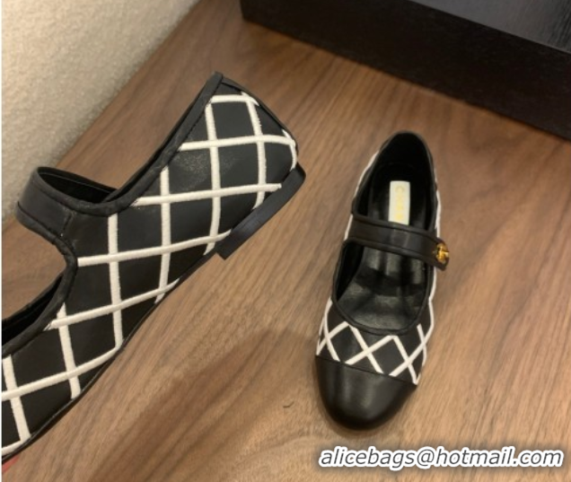Good Product Chanel Quilted Calfskin Mary Janes Ballet Flats Black 2025 CH061022