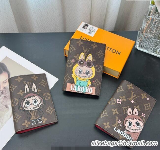 New Design Louis Vuitton Labubu Passport Cover M0722 2025