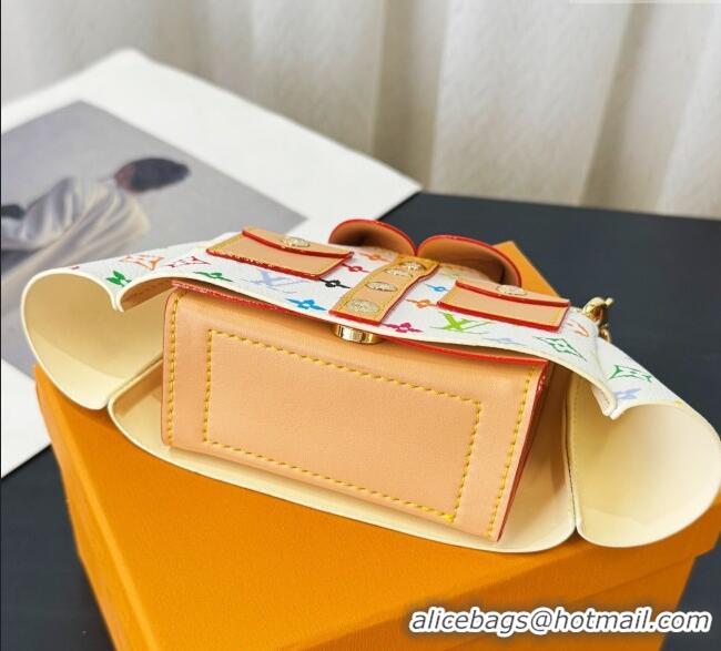 Famous Brand Louis Vuitton LV x TM Shirt Chain Mini bag 0722 White/Multicolor 2025