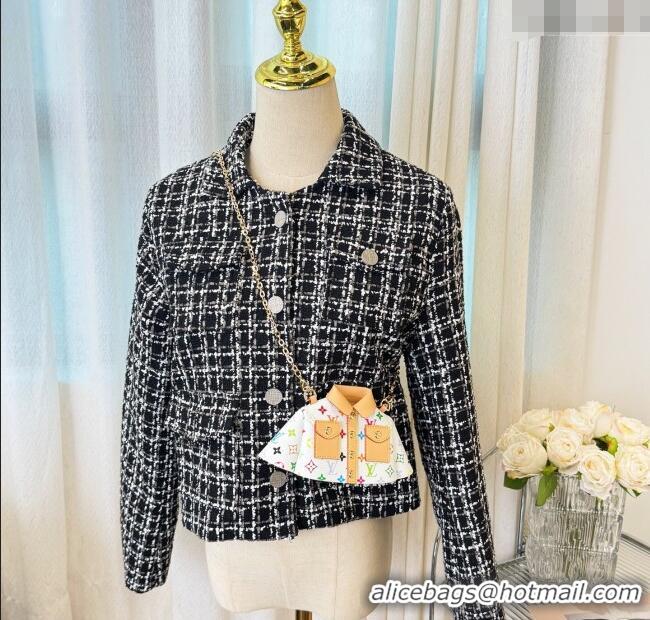 Famous Brand Louis Vuitton LV x TM Shirt Chain Mini bag 0722 White/Multicolor 2025