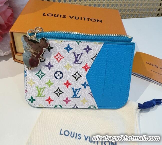 Best Promotional Louis Vuitton LV x TM Romy Card Holder Wallet 0722 Blue 2025