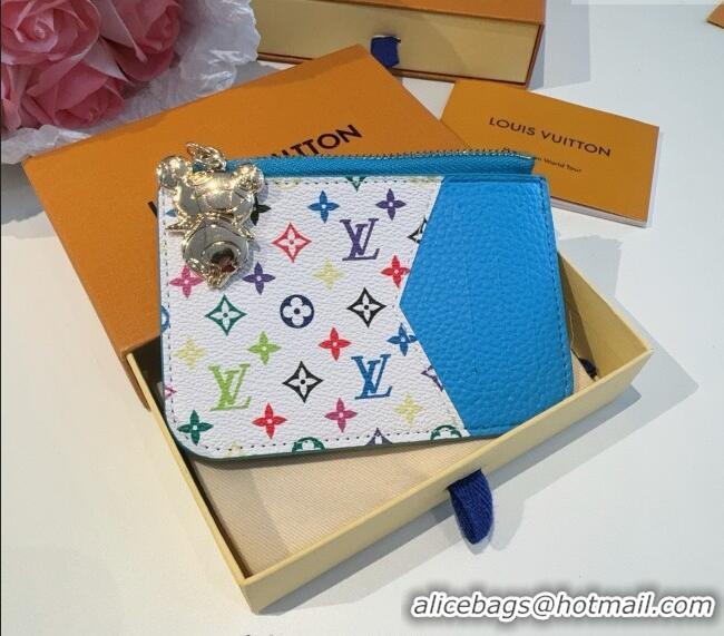 Best Promotional Louis Vuitton LV x TM Romy Card Holder Wallet 0722 Blue 2025