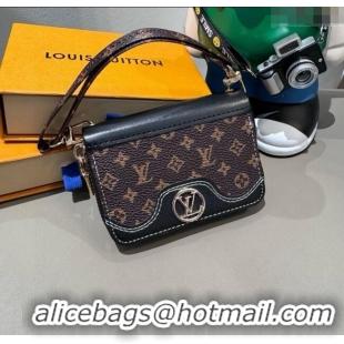 Famous Brand Louis Vuitton Card Pouch 0722 Monogram/Black 2025
