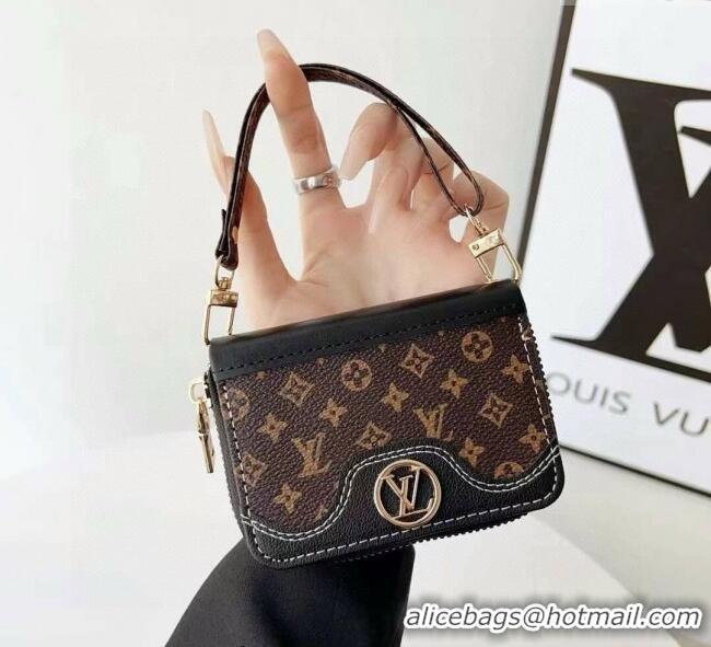 Famous Brand Louis Vuitton Card Pouch 0722 Monogram/Black 2025