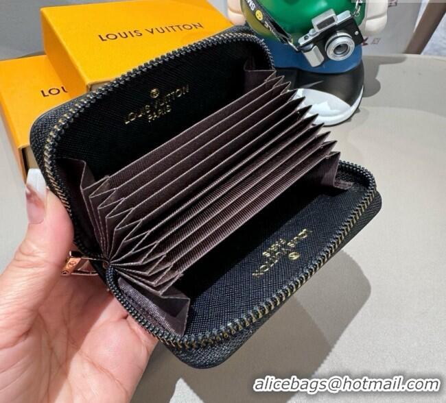 Famous Brand Louis Vuitton Card Pouch 0722 Monogram/Black 2025
