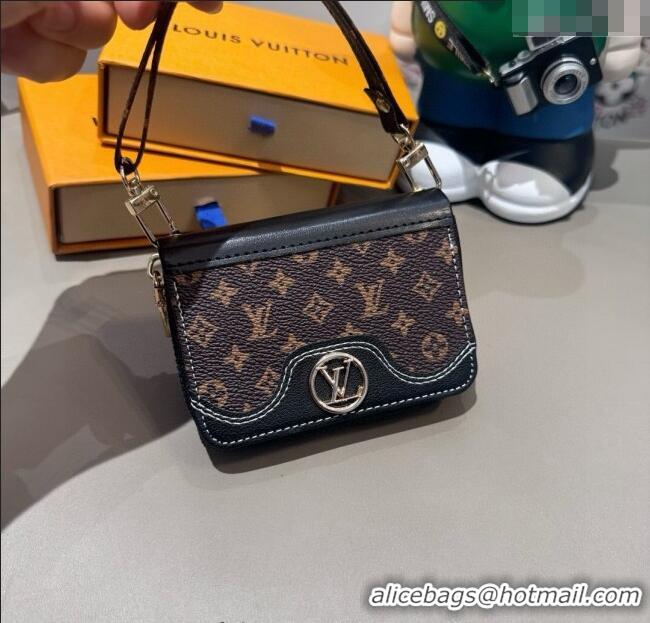 Famous Brand Louis Vuitton Card Pouch 0722 Monogram/Black 2025