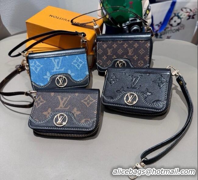 Good Taste Louis Vuitton Card Pouch 0722 Denim Blue 2025