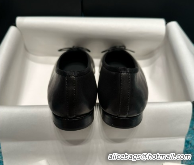 Trendy Design Chanel Grosgrain & Lambskin Ballet Flats CHB070715 Black