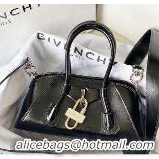 Buy Luxury Givenchy Mini Antigona Stretch Bag in Box Leather 19113 Black 2023