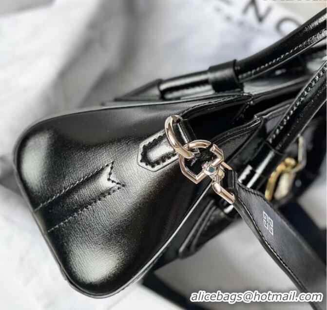 Buy Luxury Givenchy Mini Antigona Stretch Bag in Box Leather 19113 Black 2023