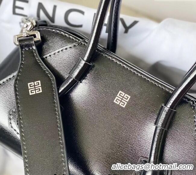 Buy Luxury Givenchy Mini Antigona Stretch Bag in Box Leather 19113 Black 2023