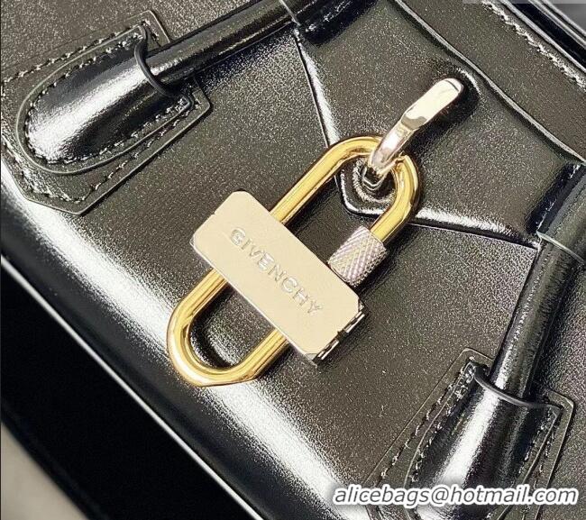 Buy Luxury Givenchy Mini Antigona Stretch Bag in Box Leather 19113 Black 2023