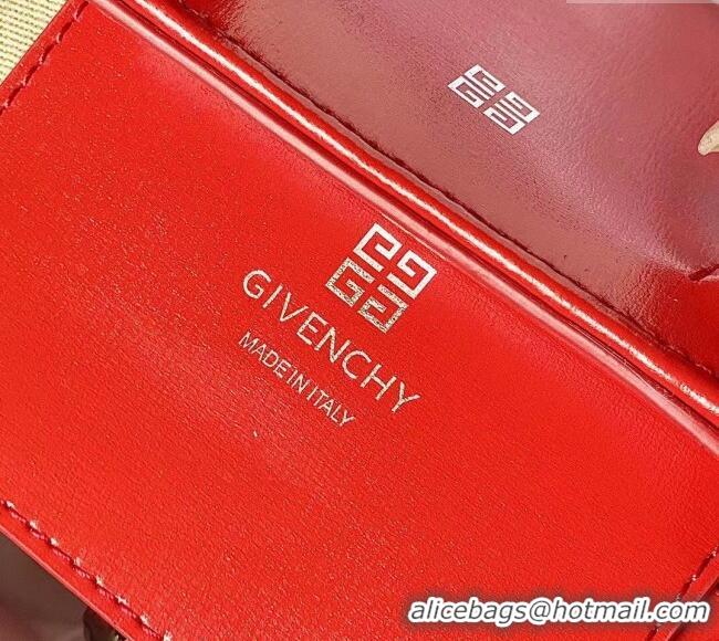 Grade Quality Givenchy Mini Antigona Stretch Bag in Box Leather 19113 Red 2023