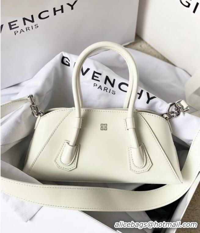 Specials Cheap Givenchy Mini Antigona Stretch Bag in Box Leather 19113 White 2023