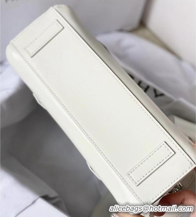 Specials Cheap Givenchy Mini Antigona Stretch Bag in Box Leather 19113 White 2023