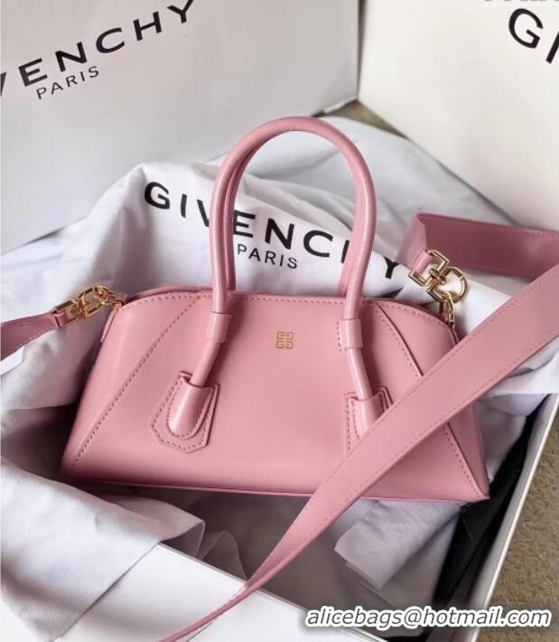 Best Price Givenchy Mini Antigona Stretch Bag in Box Leather 19113 Light Pink 2023