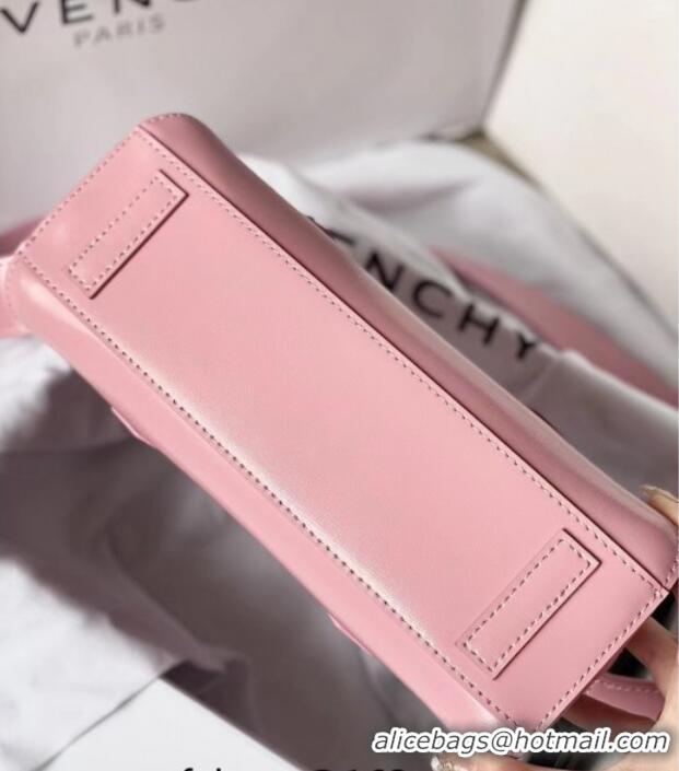 Best Price Givenchy Mini Antigona Stretch Bag in Box Leather 19113 Light Pink 2023