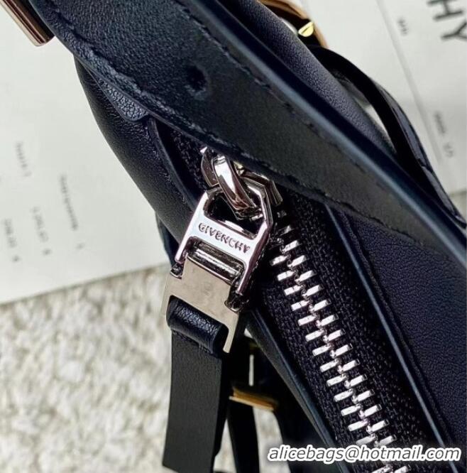 Classic Discount Givenchy Mini Voyou bag in leather 19928 Black 2023