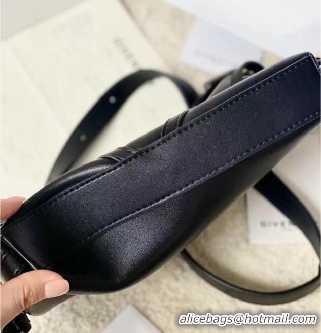 Classic Discount Givenchy Mini Voyou bag in leather 19928 Black 2023