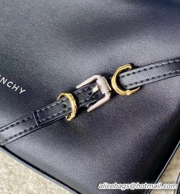 Classic Discount Givenchy Mini Voyou bag in leather 19928 Black 2023