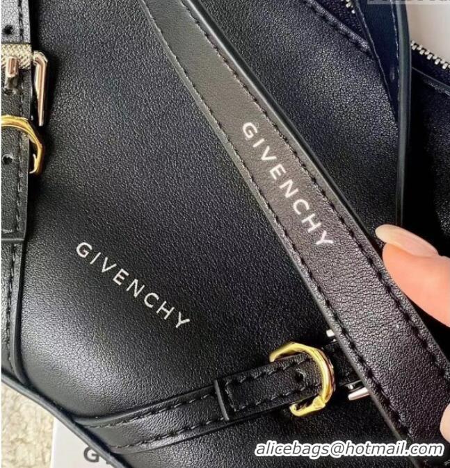 Classic Discount Givenchy Mini Voyou bag in leather 19928 Black 2023