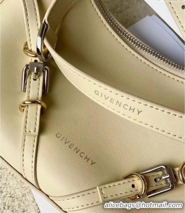 Best Grade Givenchy Mini Voyou bag in leather 19928 Yellow 2023