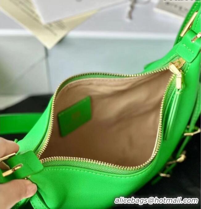 Stylish Cheap Givenchy Mini Voyou bag in leather 19928 Green 2023