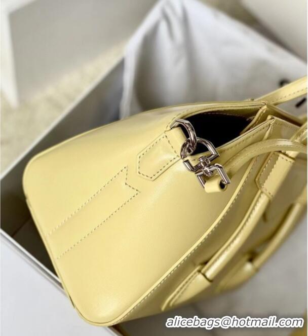 Best Classic Givenchy Mini Antigona Lock Bag in Box Leather 5082 Yellow 2023