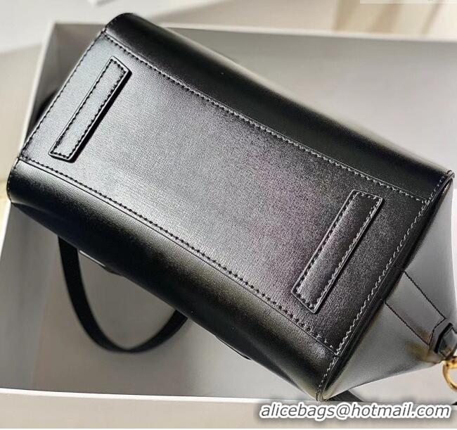 Spot Bulk Givenchy Mini Antigona Lock Bag in Box Leather 5082 Black/Gold 2023