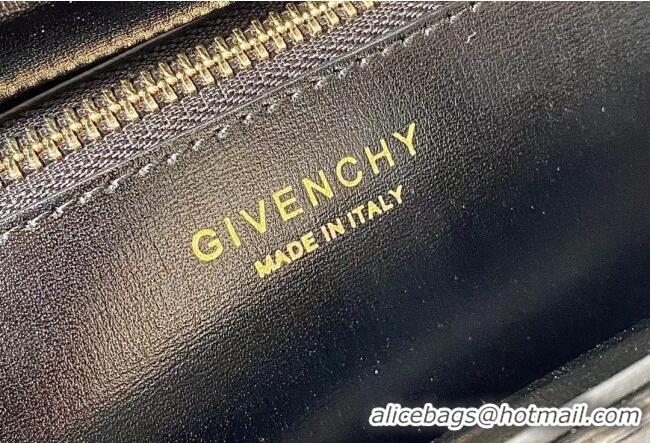 Spot Bulk Givenchy Mini Antigona Lock Bag in Box Leather 5082 Black/Gold 2023