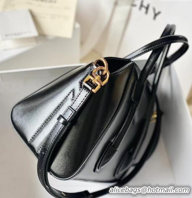 Spot Bulk Givenchy Mini Antigona Lock Bag in Box Leather 5082 Black/Gold 2023