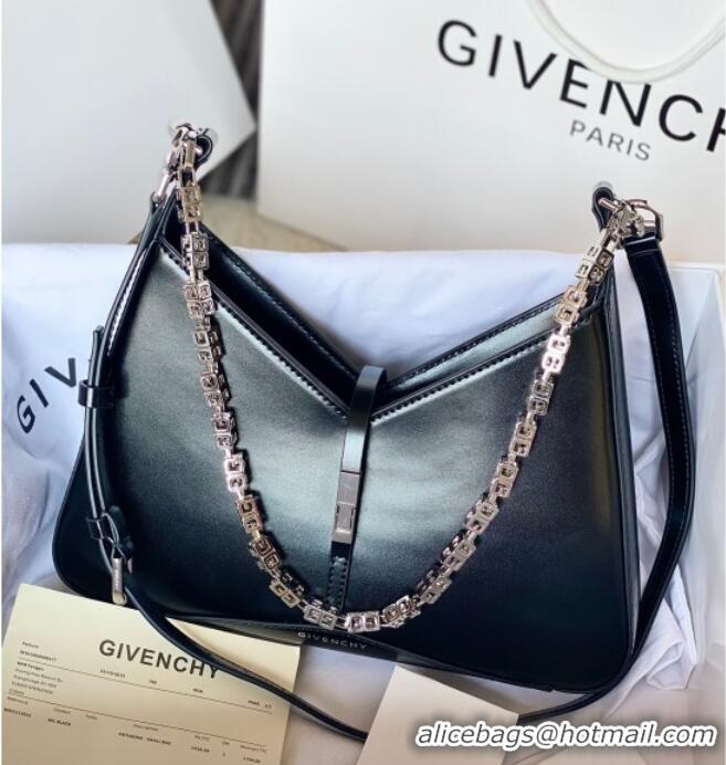 Good Product Givenchy Small Cut Out bag in shiny leather with chain 19119 Black 2023