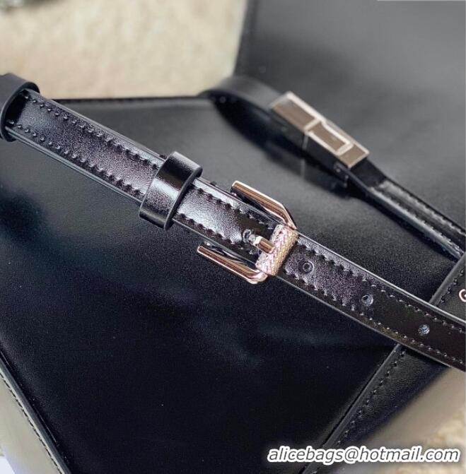 Good Product Givenchy Small Cut Out bag in shiny leather with chain 19119 Black 2023