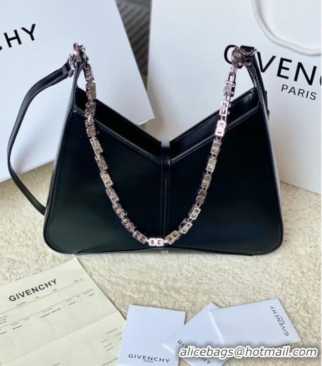 Good Product Givenchy Small Cut Out bag in shiny leather with chain 19119 Black 2023