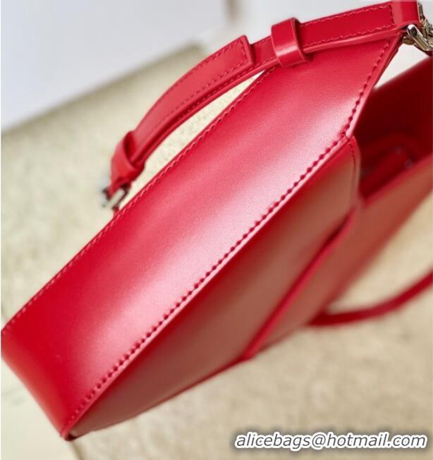Best Grade Givenchy Small Cut Out bag in shiny leather with chain 19119 Red 2023