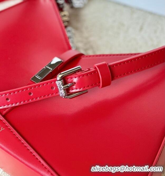 Best Grade Givenchy Small Cut Out bag in shiny leather with chain 19119 Red 2023