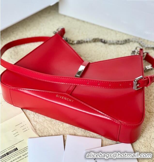 Best Grade Givenchy Small Cut Out bag in shiny leather with chain 19119 Red 2023