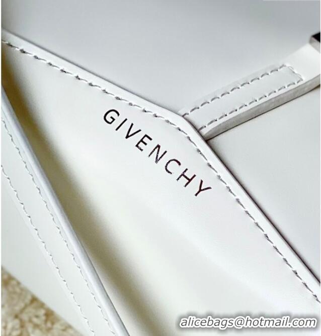 Inexpensive Givenchy Small Cut Out bag in shiny leather with chain 19119 White 2023
