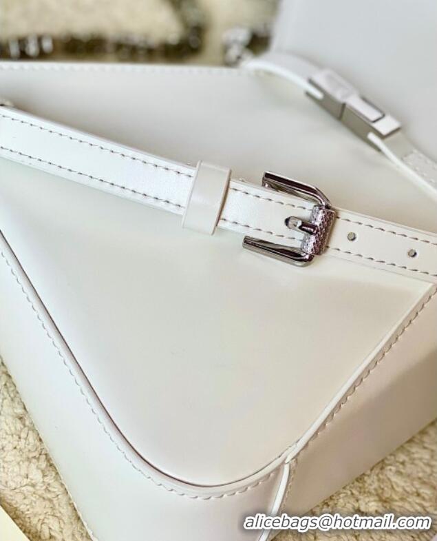 Inexpensive Givenchy Small Cut Out bag in shiny leather with chain 19119 White 2023