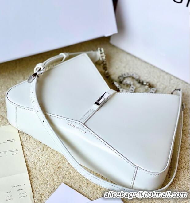 Inexpensive Givenchy Small Cut Out bag in shiny leather with chain 19119 White 2023