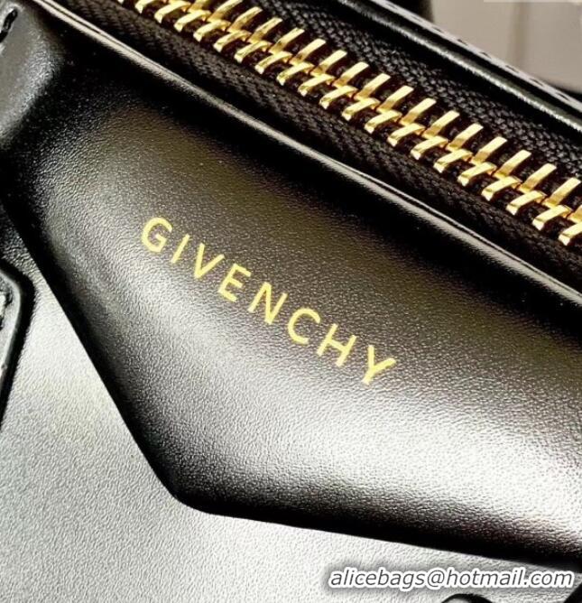 Top Quality Givenchy Mini Antigona bag in Box leather 9981 Black 2023