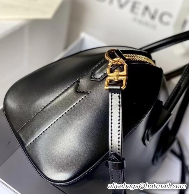Top Quality Givenchy Mini Antigona bag in Box leather 9981 Black 2023
