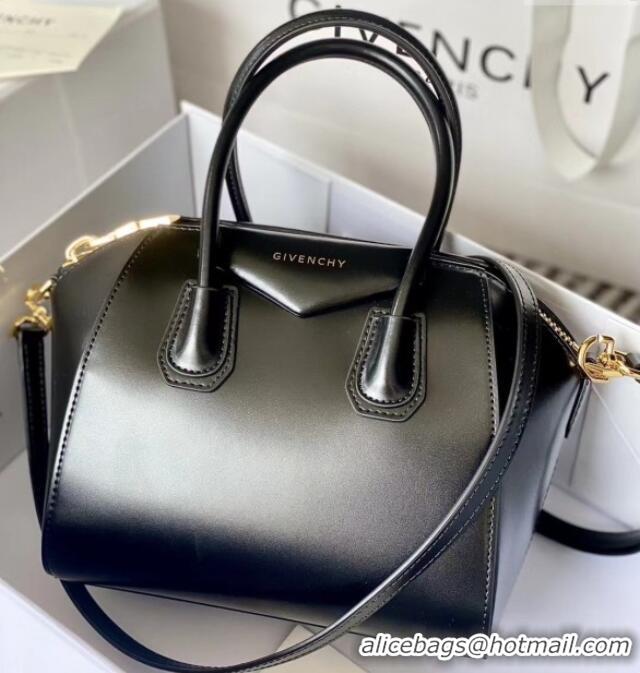 Top Quality Givenchy Mini Antigona bag in Box leather 9981 Black 2023