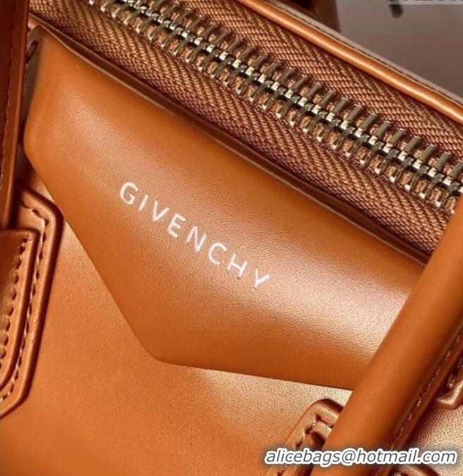 Well Crafted Givenchy Mini Antigona bag in Box leather 9981 Brown 2023