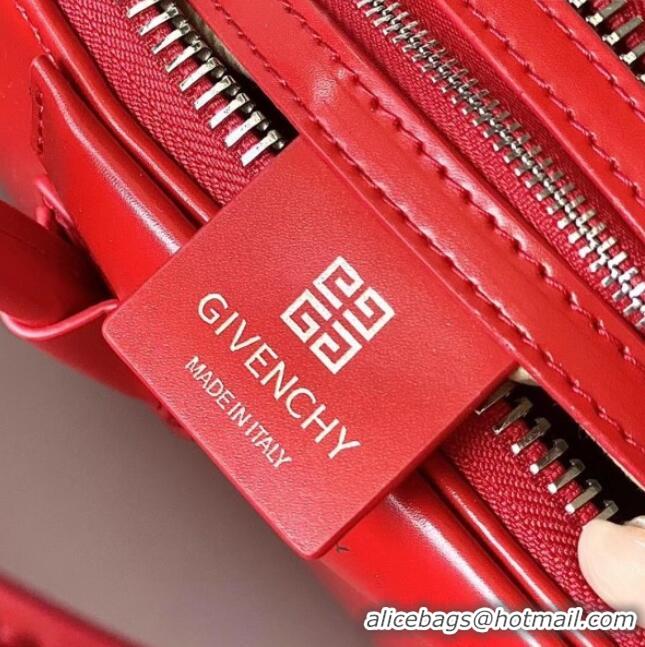 Best Quality Givenchy Mini Antigona bag in Box leather 9981 Red 2023